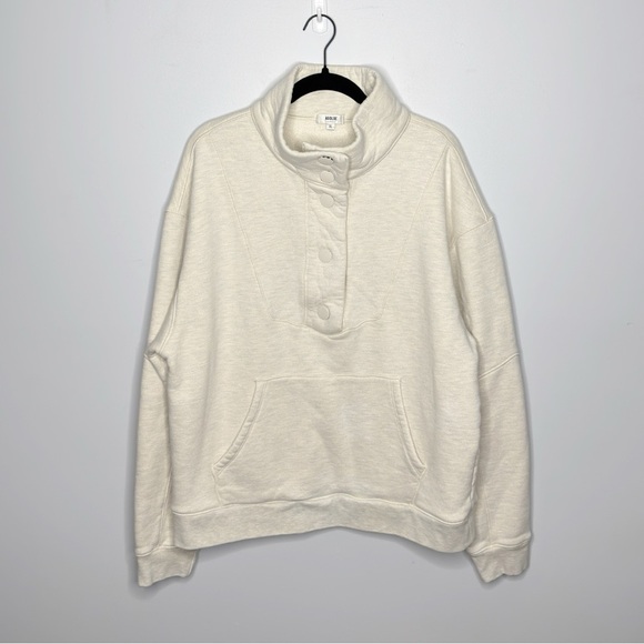 AGOLDE Womens Funnel Neck Snap Front Pullover - Picture 4 of 10